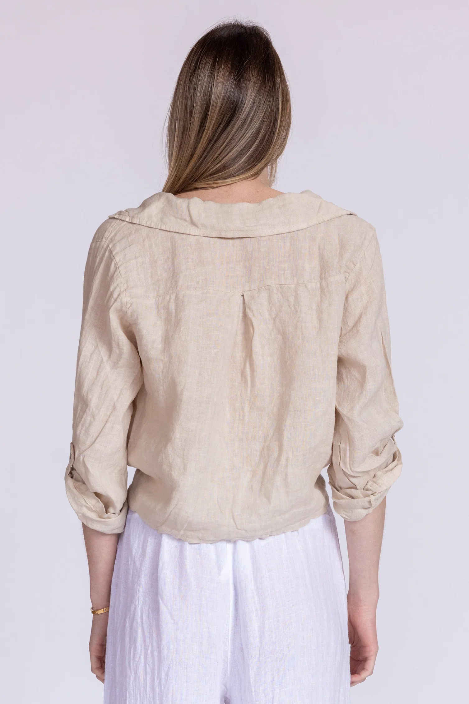 Florence Linen Tie Top - Image 11