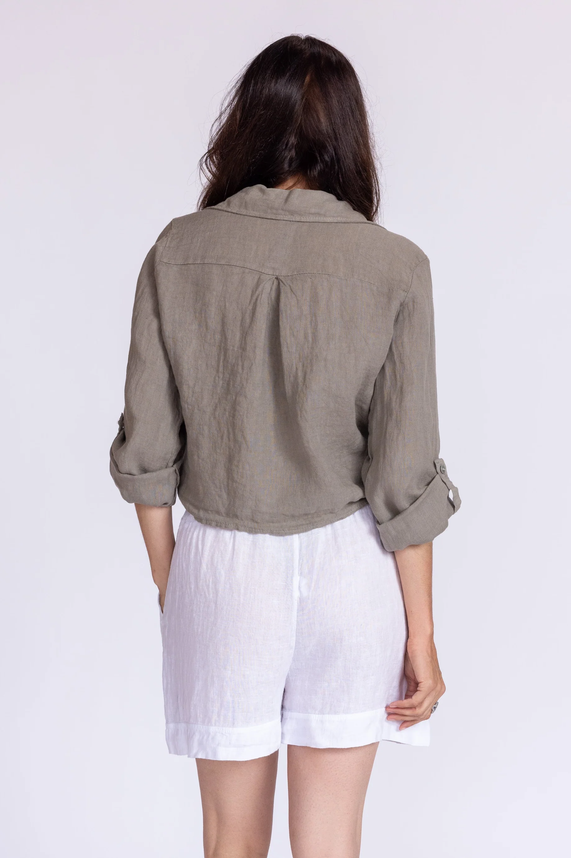 Florence Linen Tie Top - Image 14