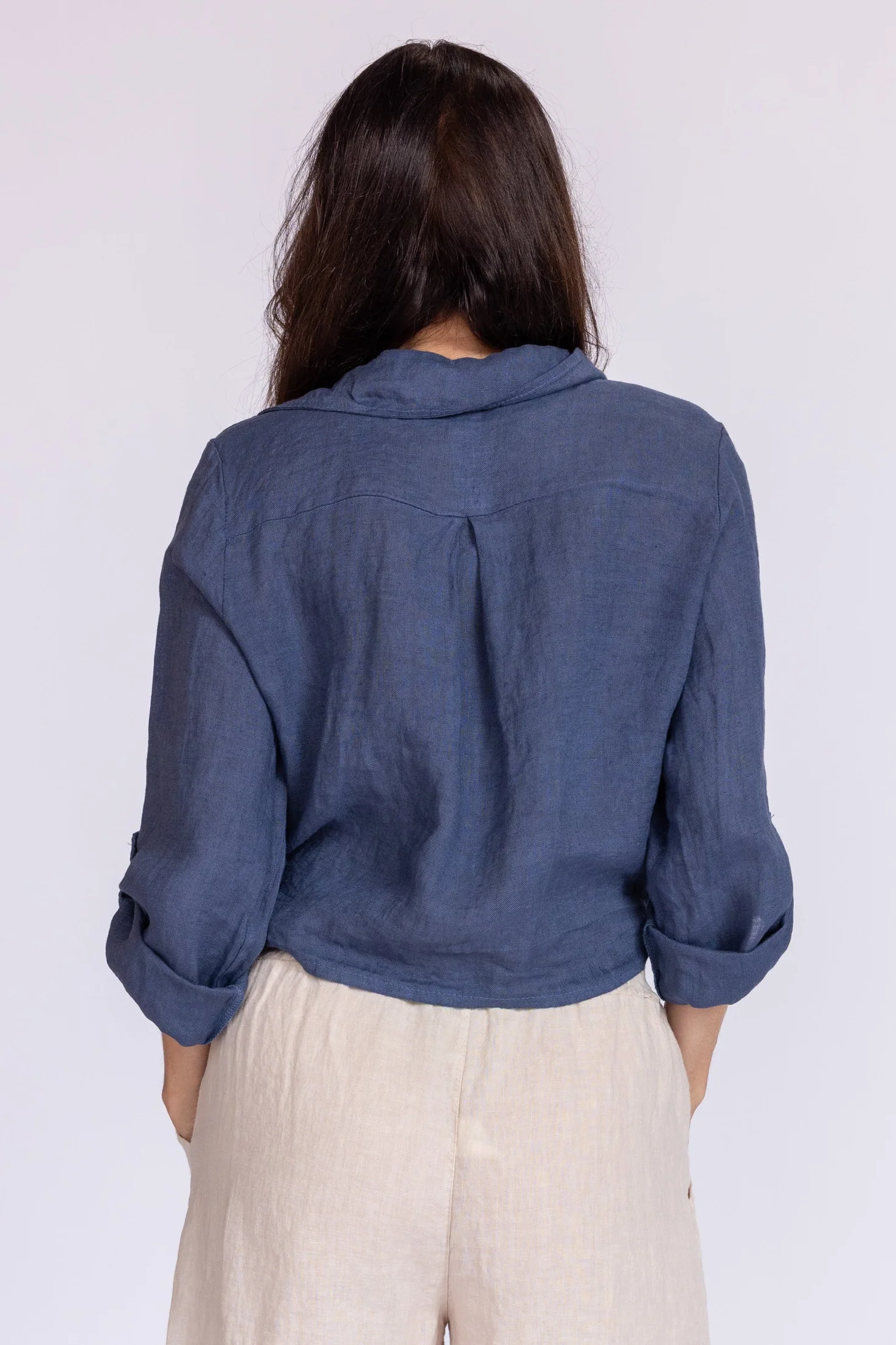 Florence Linen Tie Top - Image 17