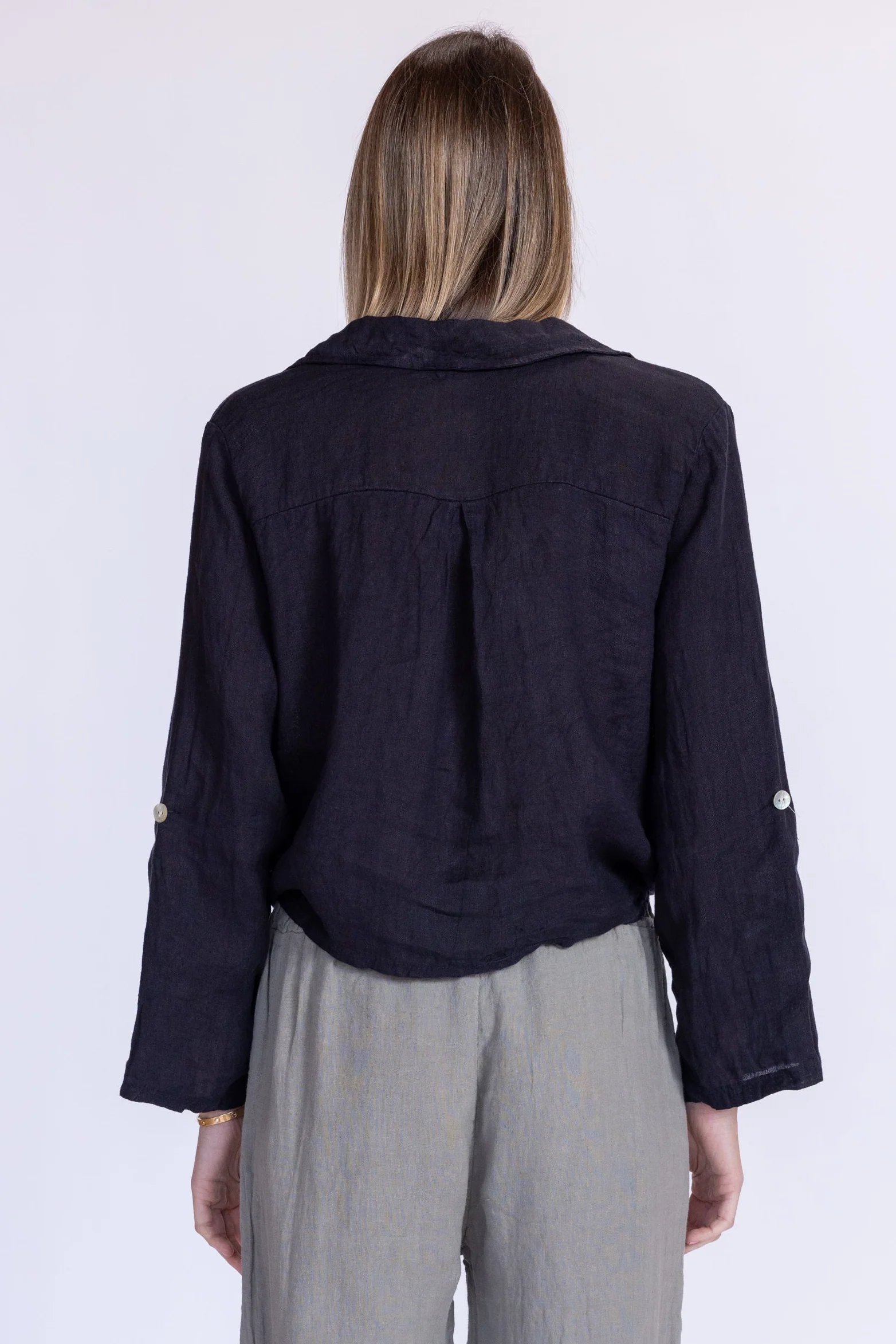 Florence Linen Tie Top - Image 8